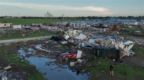 A tornado ripped through the Texas Panhandle town of Perryton. On Saturday, authorities upgraded the intensity of the twister to EF-3, saying it packed winds of up to 140 mph (225 kph). Skip ...